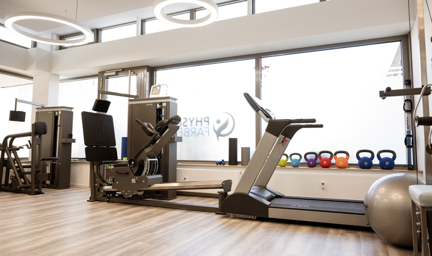 Bild vom Fitness Bereich der Praxis