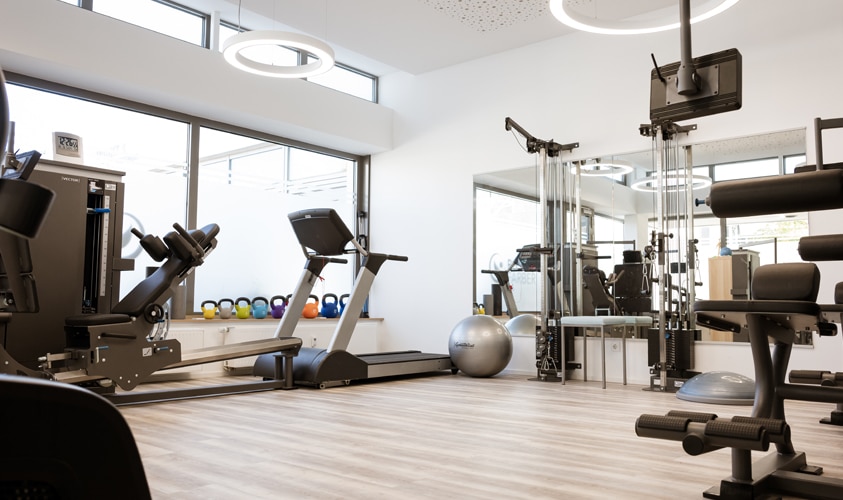 Bild vom Fitness Bereich der Praxis