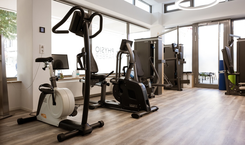 Bild vom Fitness Bereich der Praxis