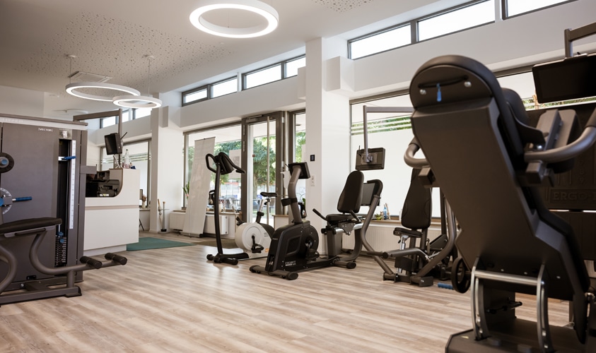 Bild vom Fitness Bereich der Praxis